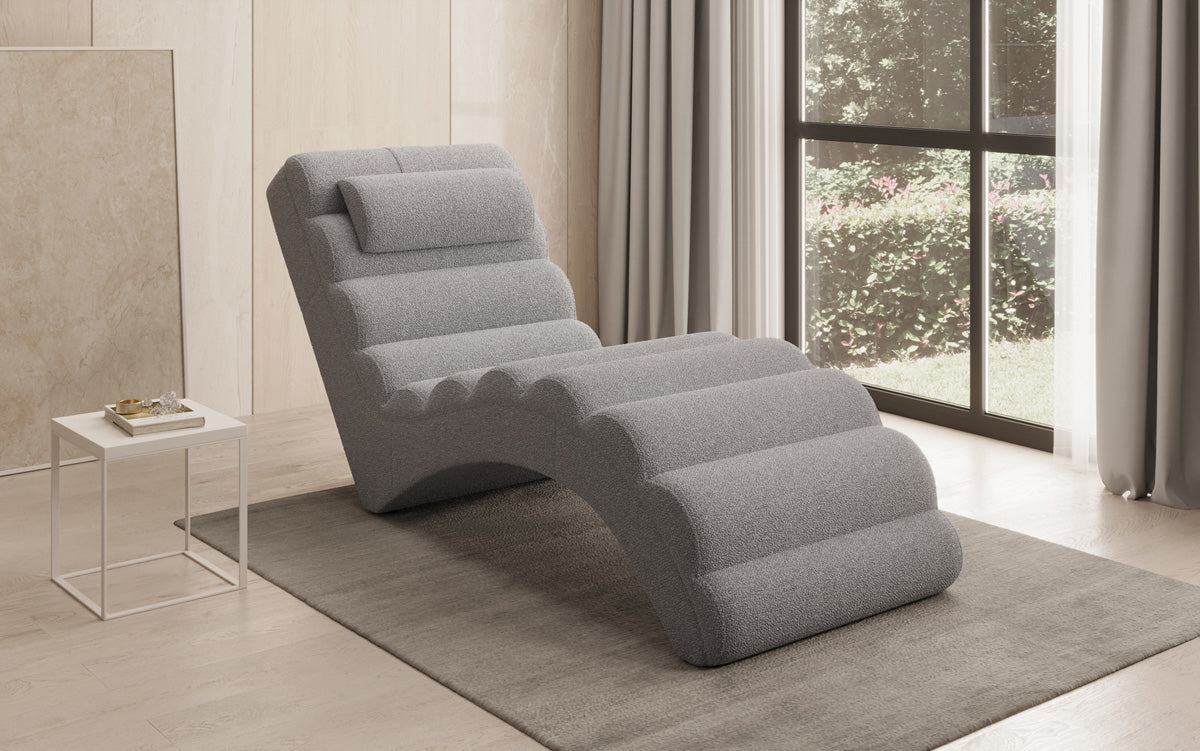 Designer Relax-Liege Malina in Bouclé