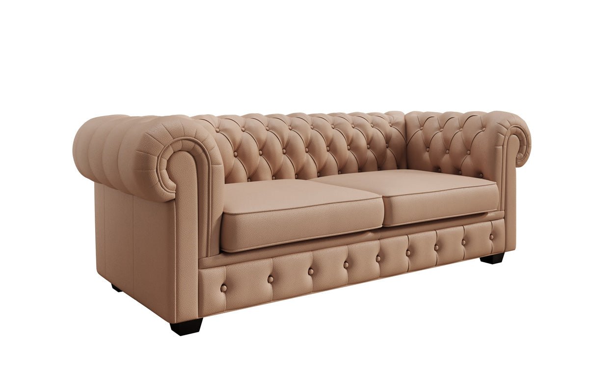 Chesterfield 3 Sitzer Sofa Royal in Echtleder
