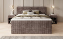 Boxspringbett Ophelia mit hochklappbarem Stauraum in Cord