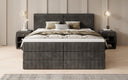 Boxspringbett Ophelia mit hochklappbarem Stauraum in Cord