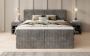 Boxspringbett Ophelia mit hochklappbarem Stauraum in Cord