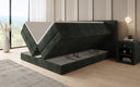 Boxspringbett Ophelia mit hochklappbarem Stauraum in Cord