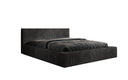 Designer Polsterbett Harmon in Cord mit Stauraum