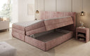 Familien Boxspringbett Stella in 220/240x200 mit Stauraum in Cord