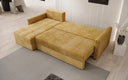 Designer Ecksofa Roma in Cord mit Schlaf- und Klappfunktion