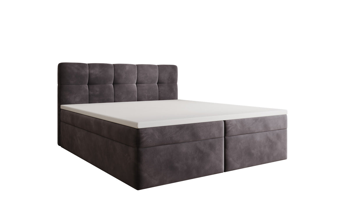 Boxspringbett Cozy II Samt mit Stauraum