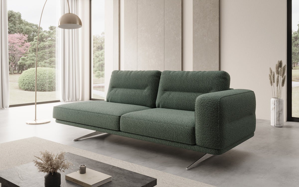 Designer Sofa-Chaiselongue Torino in Bouclé