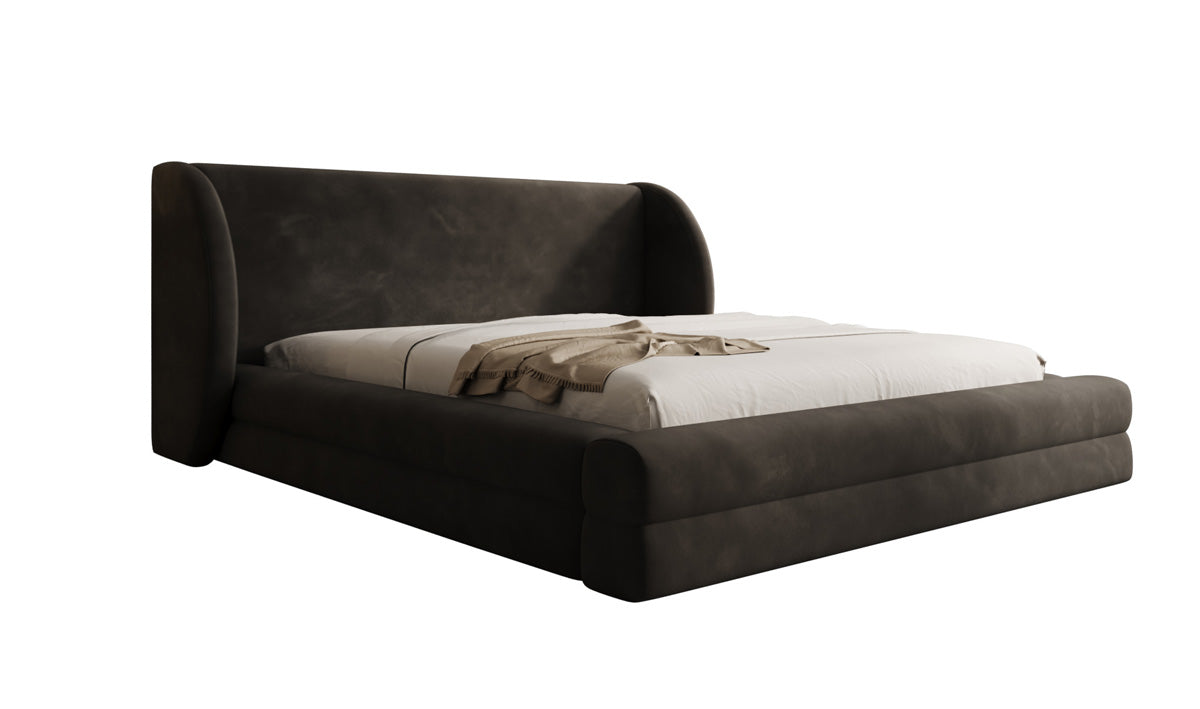 Designer Polsterbett Liv in Samt mit Stauraum