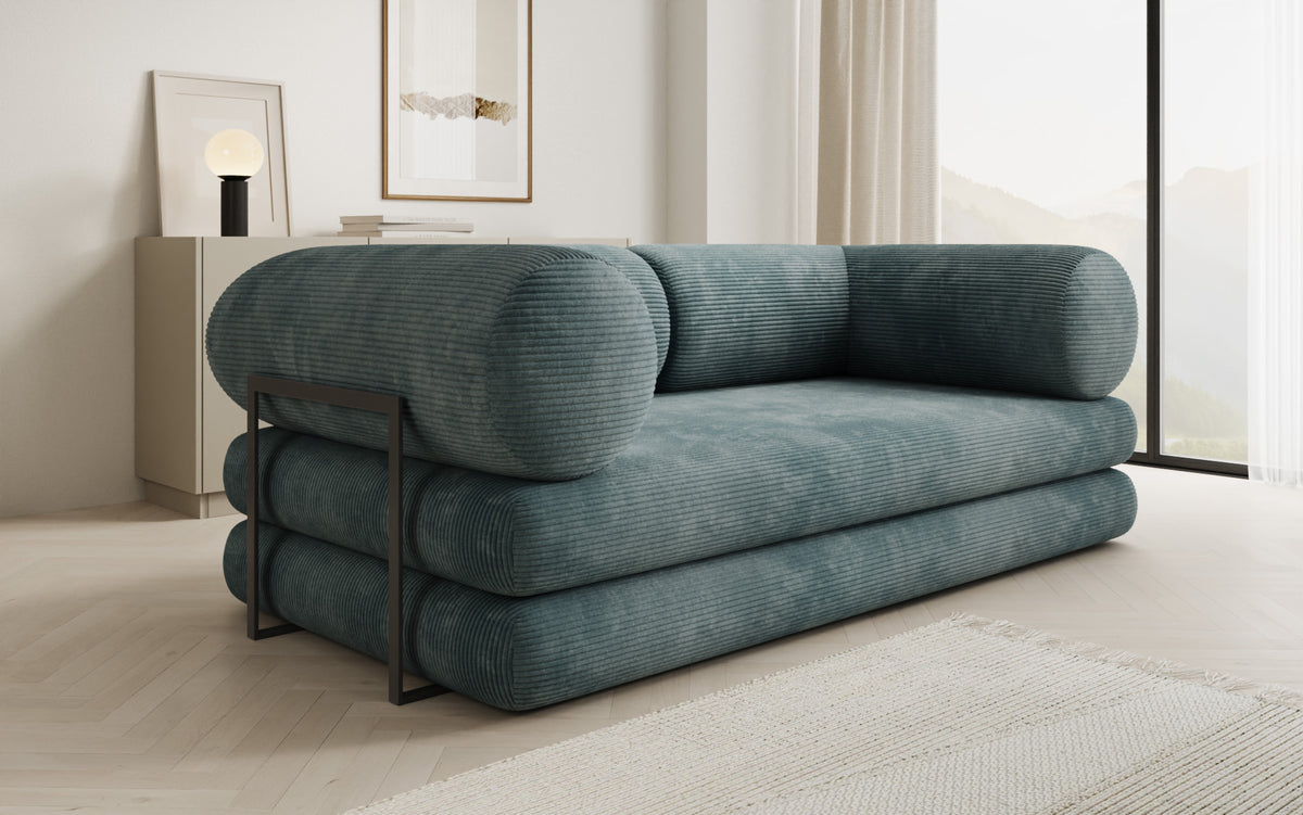 Designer Sofa Lazy Tube 3 Sitzer in Cord