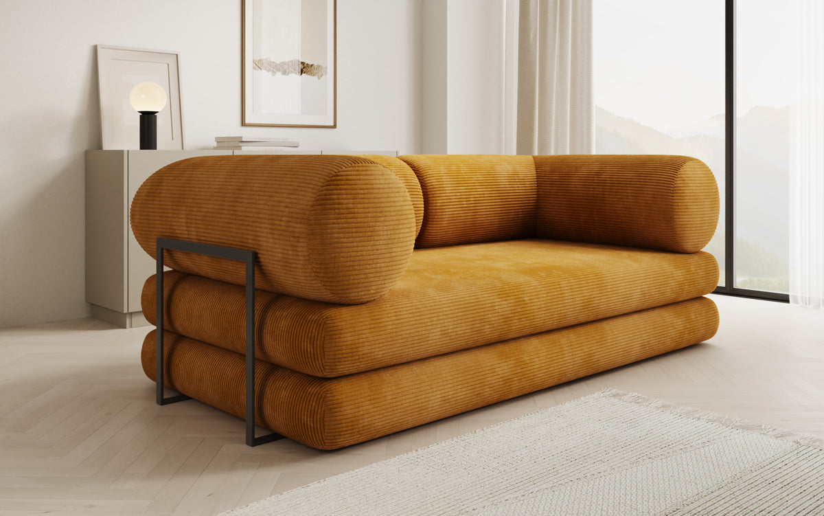 Designer Sofa Lazy Tube 3 Sitzer in Cord