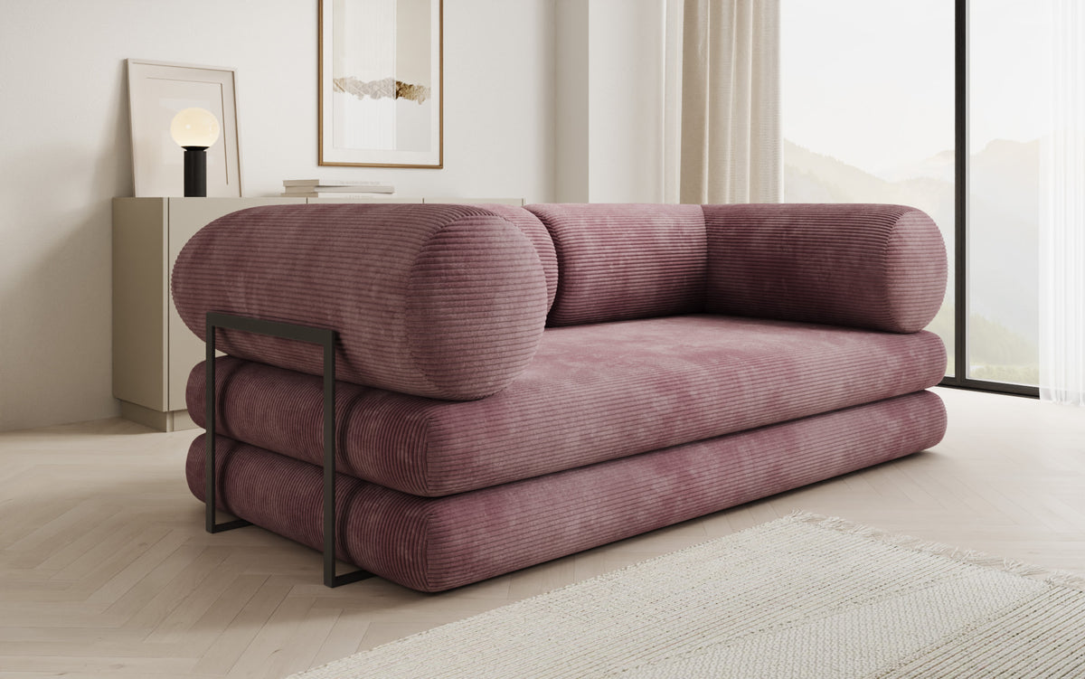 Designer Sofa Lazy Tube 3 Sitzer in Cord