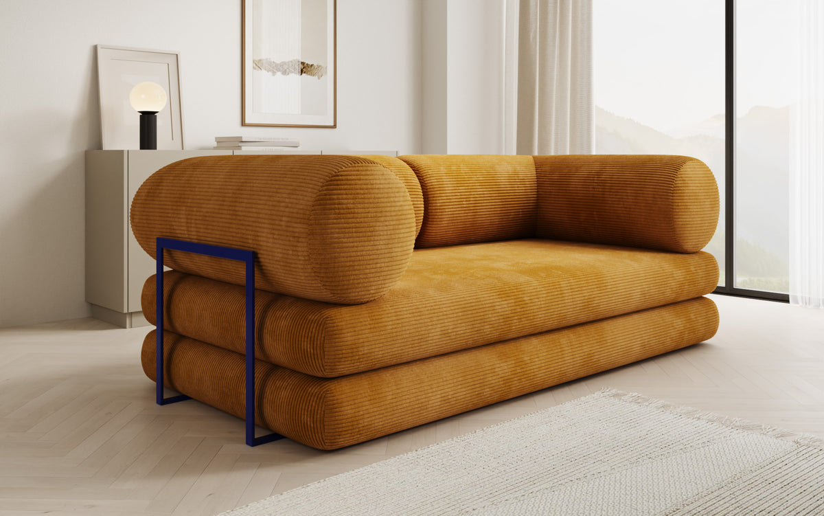 Designer Sofa Lazy Tube 3 Sitzer in Cord