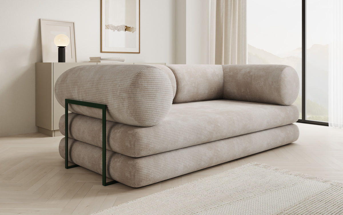 Designer Sofa Lazy Tube 3 Sitzer in Cord