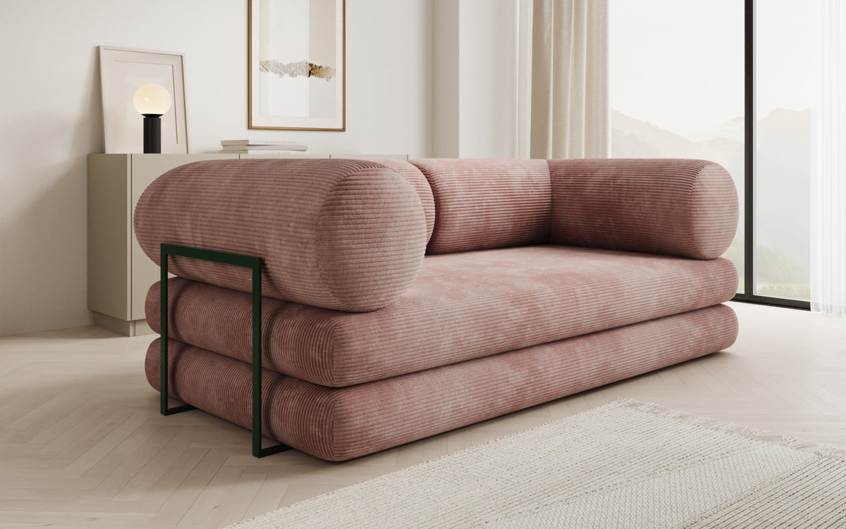 Designer Sofa Lazy Tube 3 Sitzer in Cord