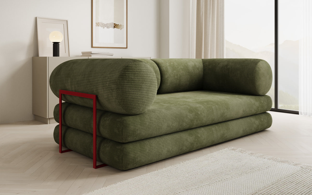 Designer Sofa Lazy Tube 3 Sitzer in Cord