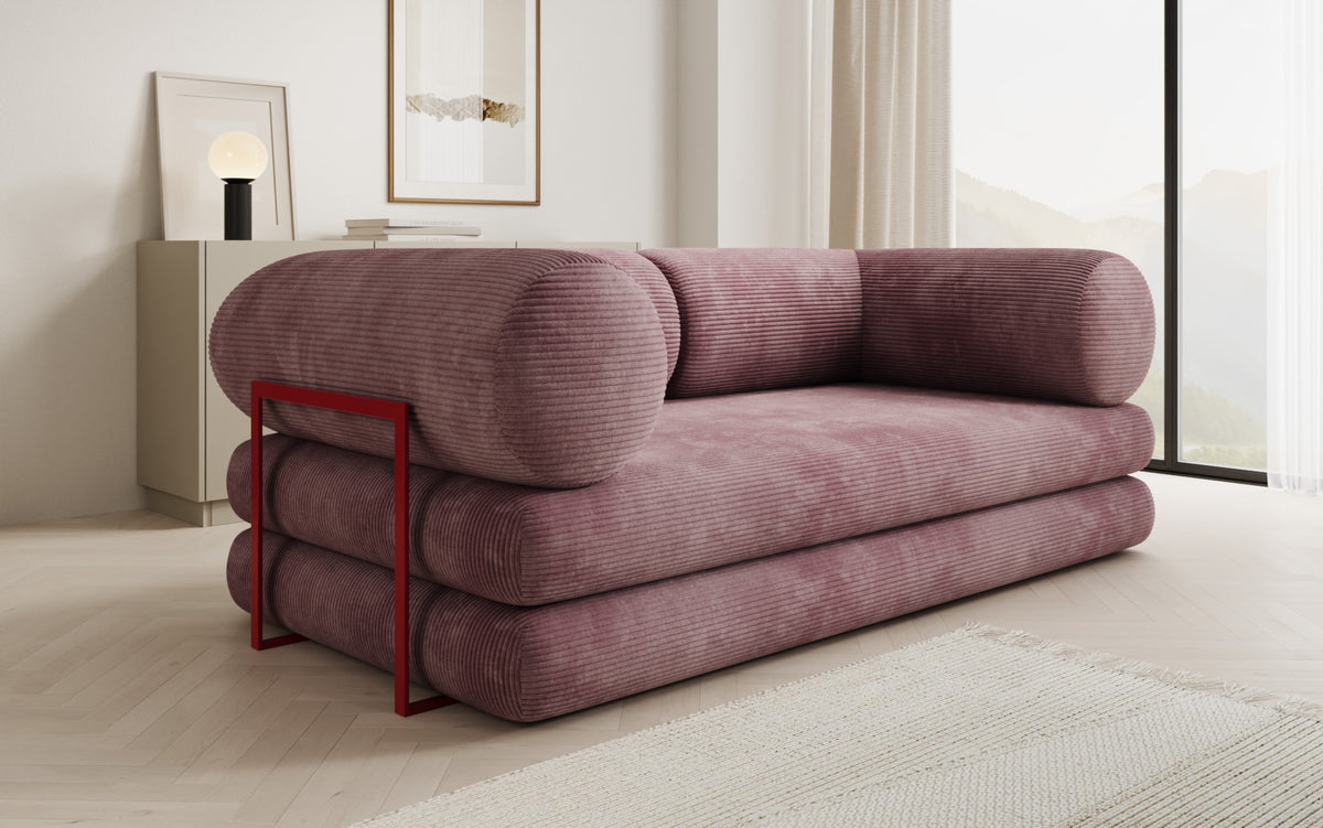 Designer Sofa Lazy Tube 3 Sitzer in Cord