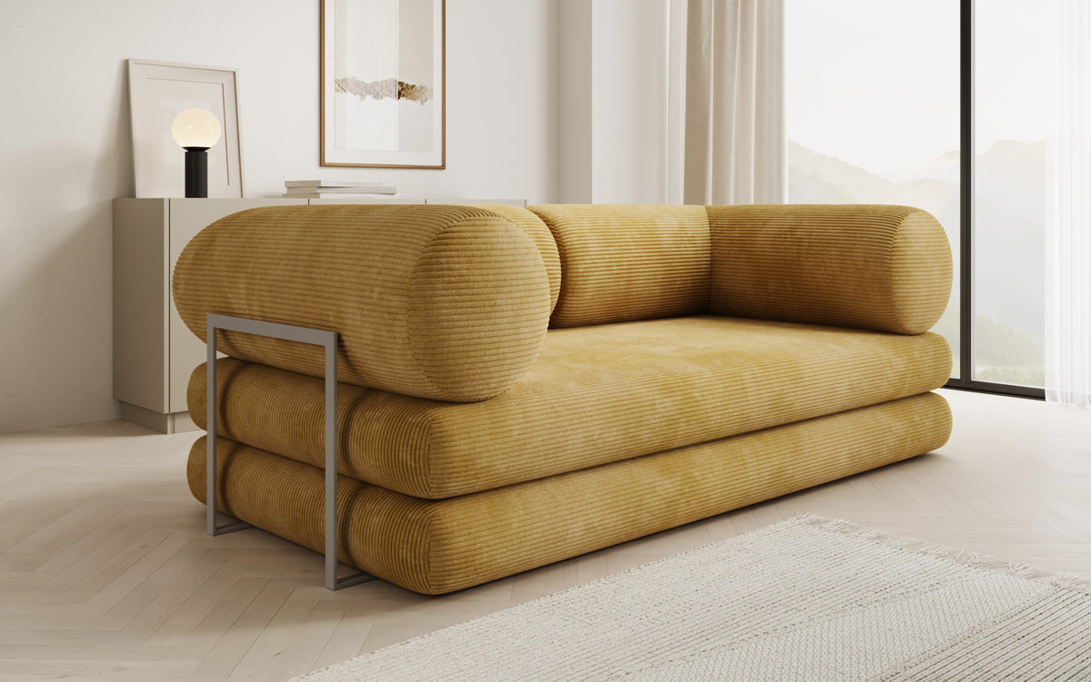Designer Sofa Lazy Tube 3 Sitzer in Cord