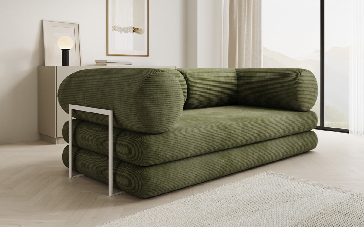 Designer Sofa Lazy Tube 3 Sitzer in Cord