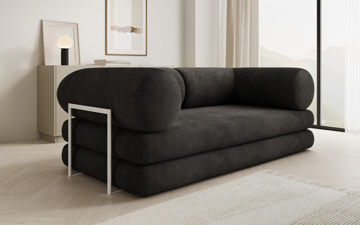 Designer Sofa Lazy Tube 3 Sitzer in Cord
