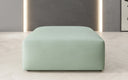 Beistellhocker 80 cm Snug aus Echtleder