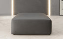 Beistellhocker 80 cm Snug aus Echtleder