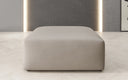 Beistellhocker 80 cm Snug aus Echtleder