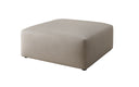 Beistellhocker 80 cm Snug aus Echtleder