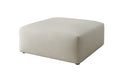 Beistellhocker 80 cm Snug aus Echtleder