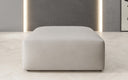 Beistellhocker 80 cm Snug aus Echtleder