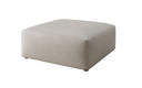Beistellhocker 80 cm Snug aus Echtleder