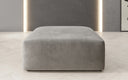 Beistellhocker 80 cm Snug aus Samt