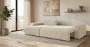 Designer Ecksofa Noma mit Schlaf- und Klappfunktion in Cord
