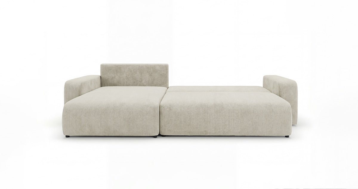 Designer Sofa Noma mit Schlaf- und Klappfunktion in Cord