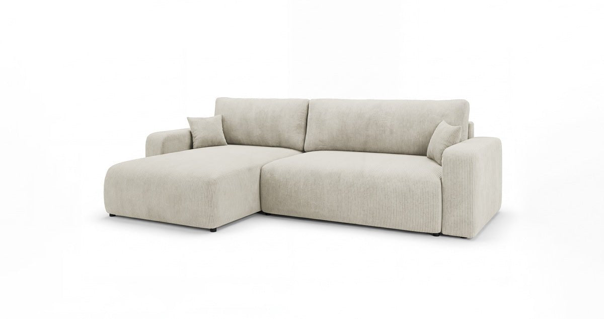 Designer Sofa Noma mit Schlaf- und Klappfunktion in Cord