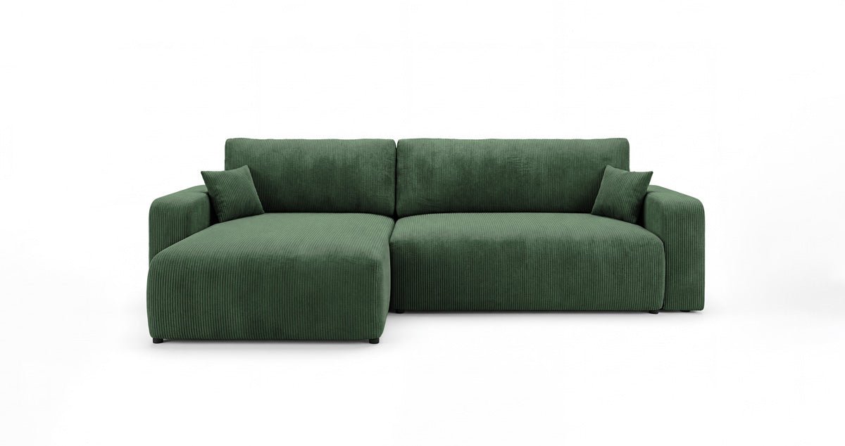 Designer Sofa Noma mit Schlaf- und Klappfunktion in Cord
