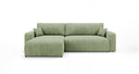 Designer Ecksofa Noma mit Schlaf- und Klappfunktion in Cord