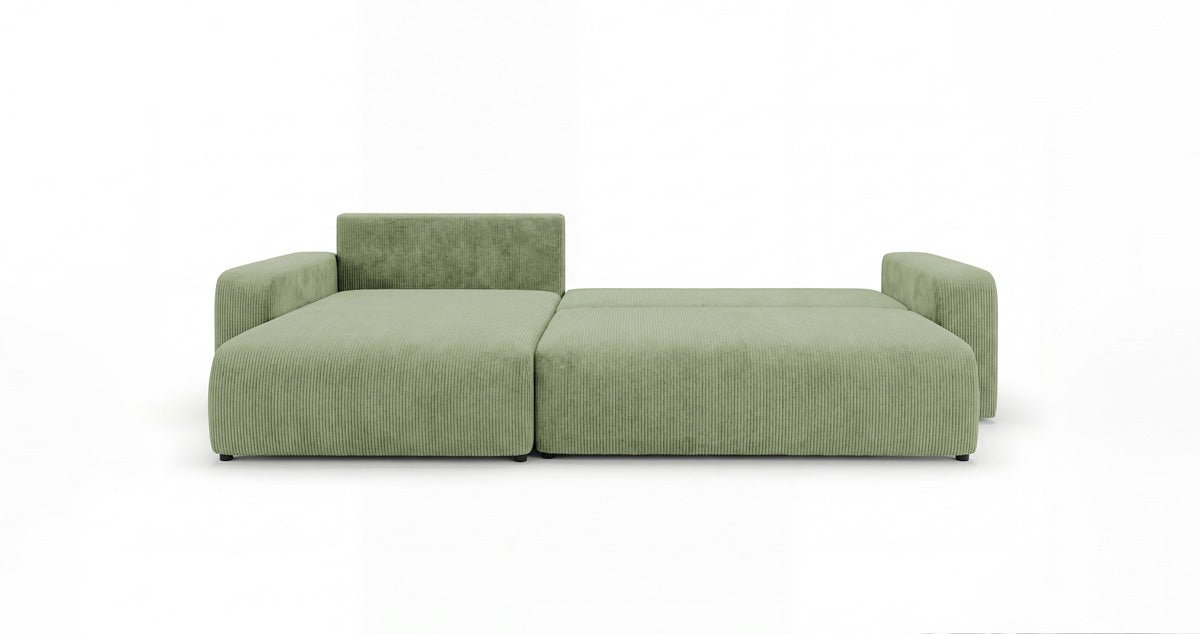 Designer Sofa Noma mit Schlaf- und Klappfunktion in Cord