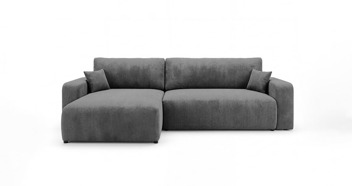 Designer Sofa Noma mit Schlaf- und Klappfunktion in Cord