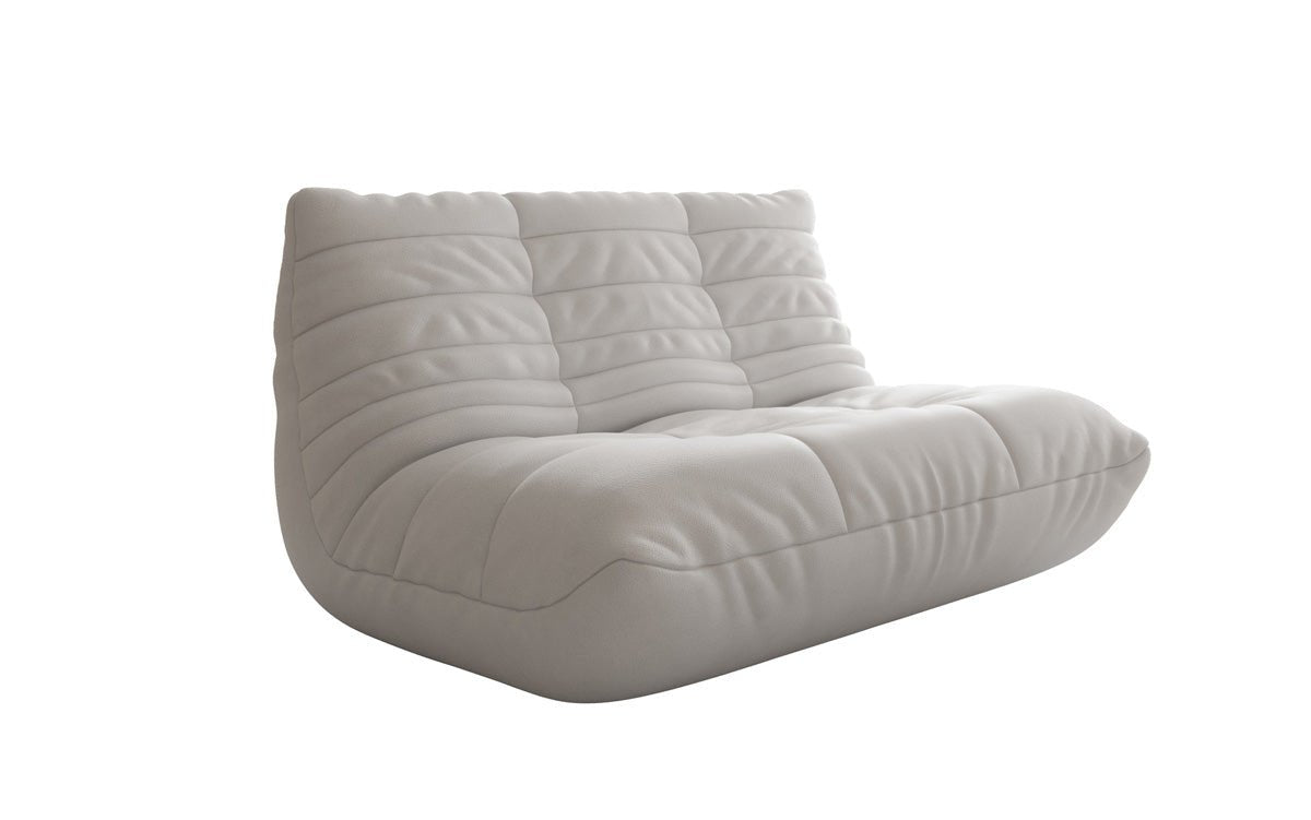 Designer 2 Sitzer Sofa Calmo in Echtleder