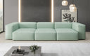 Designer 3 Sitzer Sofa Snug in Echtleder