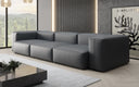 Designer 3 Sitzer Sofa Snug in Echtleder