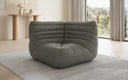 Designer Eckmodul Sofa-Sessel Calmo in Echtleder