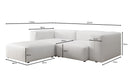 Designer Ecksofa Snug Mini in Echtleder