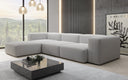 Designer Ecksofa Snug in Bouclé