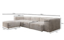 Designer Ecksofa Snug in Cord