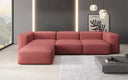 Designer Ecksofa Snug in Stoff