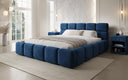 Designer Polsterbett Matilda Samt mit Stauraum