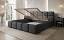 Designer Polsterbett Matilda Stoff mit Stauraum