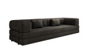 Designer Sofa Lazy 3 Sitzer XXL in Samt