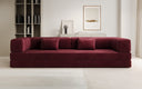 Designer Sofa Lazy 3 Sitzer XXL in Samt